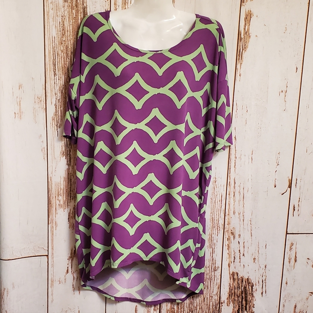 🌹5/$25 LuLaRoe Irma Small Purple Green